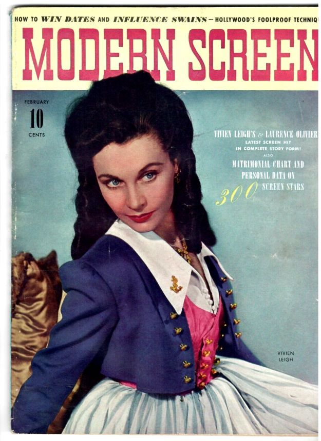 MODERN SCREEN magazine cover Issue 123 February 1941